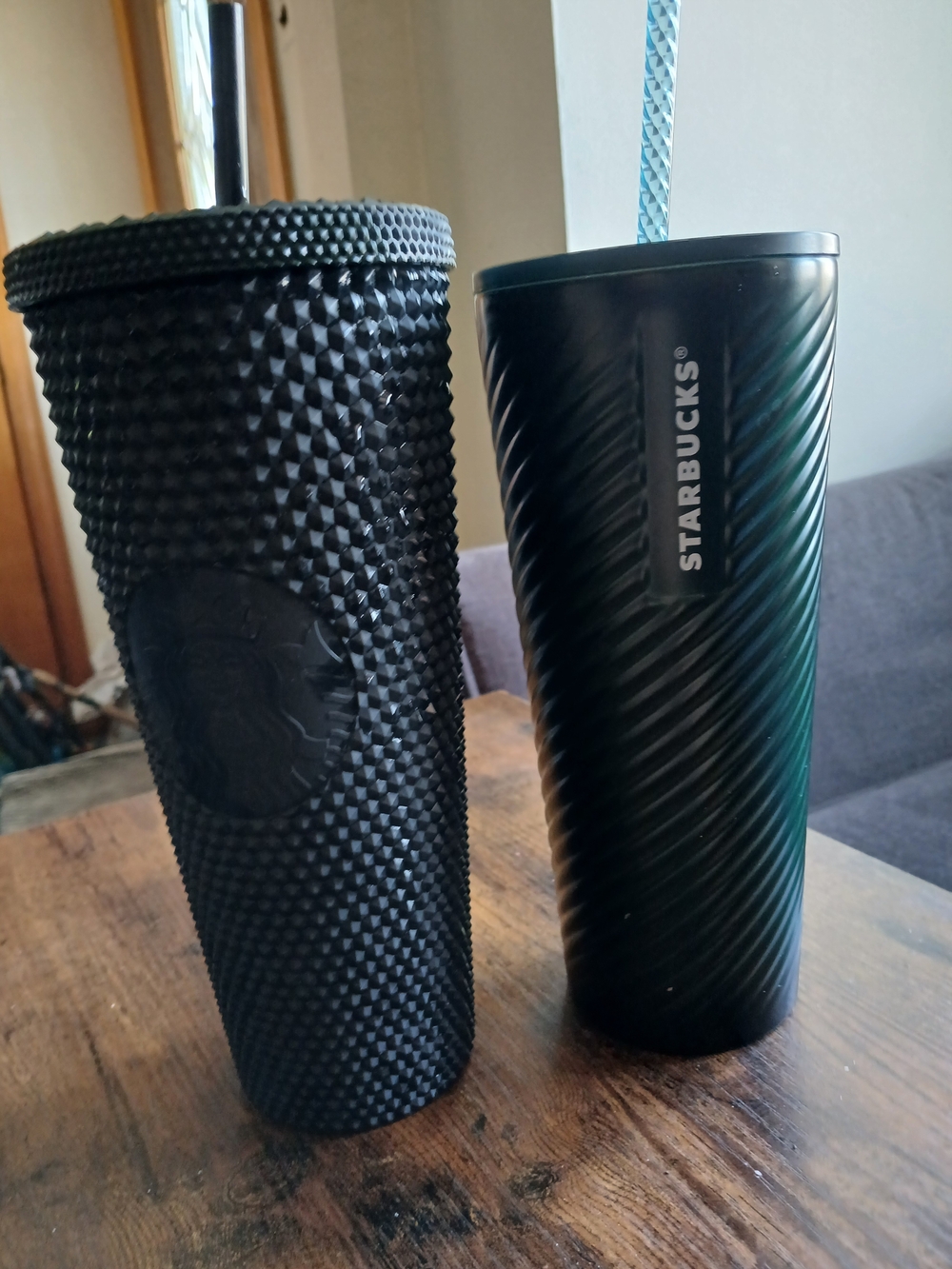 2x30 Starbucks Black Textured Reusable Tumbler - Men Accessories